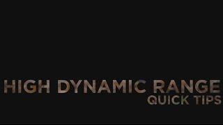 High Dynamic Range photography - quick tips - Canon