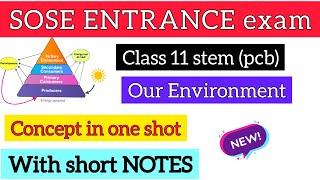 Class11 sose entrance exam preparation for STEM (PCB) | sose admission 2022-23 #sose_entrance_2022