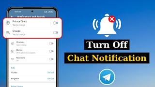 How To Turn Off Telegram Chat Notifications on Android | Disable Chat Alerts on Telegram App