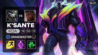 K'Sante vs Rengar Top - EUW Grandmaster - Patch 14.21 Season 14