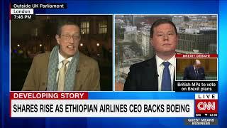 Boeing shares shoot up after Ethiopian Airlines CEO backs company