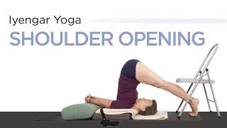 Iyengar Yoga for Shoulder Opening-Salamba Sarvangasana--Beginner Iyengar Yoga