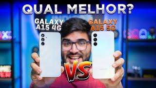 SUCESSO TOTAL! Galaxy A15 e A15 5G! Tem muita diferença? Modelos mais vendidos em 2024 com 256GB!