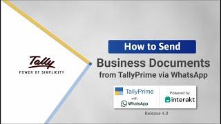 How to Send Documents from TallyPrime Through WhatsApp | TallyHelp