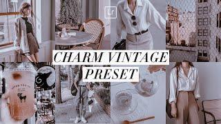 CHARM VINTAGE PRESET Lightroom Mobile Tutorial Free DNG