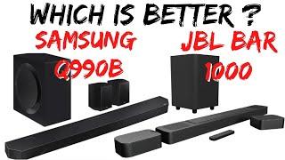 WHICH Soundbar IS BETTER? The JBL BAR 1000 or the Samsung Q990b - Full Comparison Review