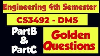 CS3492|Database Management System|DMS|13marks|important questions|15marks|important questions|2024|