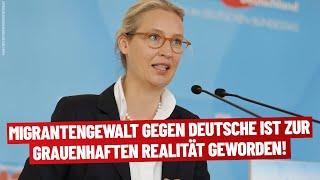 "Migrantengewalt gegen Deutsche ist zur grausamen Normalität geworden!" - Alice Weidel - AfD