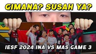 GIMANA? SUSAH IYA? #CUMAEVOS, DRAFT G*BLOK BANGET,  | IESF 2024 MLBB | INDONESIA VS MALAYSIA G3