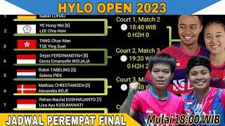 Jadwal Lengkap Perempat Final Hylo Open 2023, Mulai Pukul 18:00 WIB