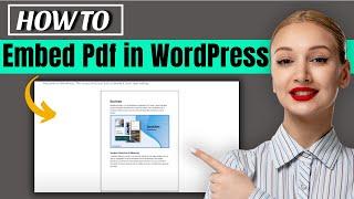 How to embed pdf in wordpress | How to 1 minute