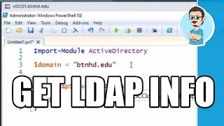 The Server Room Clips - Get LDAP Server from Domain with PowerShell!
