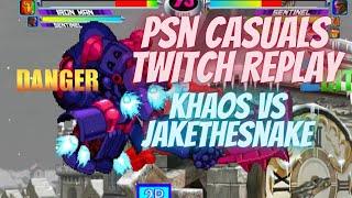 MvC2 - PSN Casuals (Twitch Replay 05/29/24) - Khaos vs JakeFromStateFarm