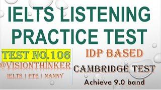 #ielts #pte #visionthinker #vt #listening Cambridge 3 Test 2 Listening Practice Module