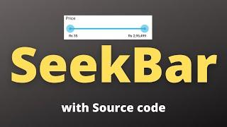 SeekBar in Android Studio with Source code