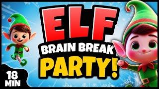  Elf Brain Break Party  Freeze Dance  Christmas Brain Breaks