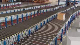 Powered roller conveyor line Scalable flexible roller conveyor