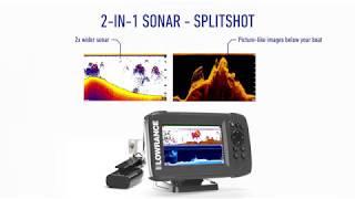 Lowrance HOOK2 Fish Finder with TripleShot Transducer and US Inland Lake Maps Installed