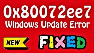 0x80072ee7 Windows 10 Update Error Fix (English) How to Fix 0x80072ee7 Error in Windows 10 \ 8 \ 7