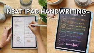 HOW TO WRITE NEATLY ON YOUR IPAD | Tips to Take Aesthetic Notes & Improve Your Handwriting On iPads