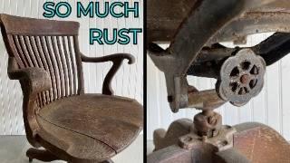 AMAZING Transformation of Antique Desk Chair | Furniture Restoration