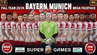 BAYERN MUNICH Facepack Season 23/24 ( SIDER ◆ CPK ) ● PES 2021  أحدث أوجه بايرن ميونخ موسم 23/24