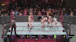 (Request) WWE 2k19 Nami VS Robin VS Erza VS Lucy VS Cana VS Sakura VS Hinata VS Tsunade Thin Thong