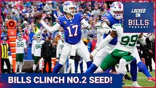 Bills dominate Jets behind 3 Josh Allen TDs & splash plays on defense, clinch No. 2 seed in AFC