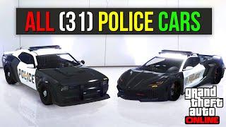 Explore Every Police Car Available in GTA 5 Online