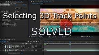 Why Can't I Select My 3D Track Points? After Effects Tutorial #1