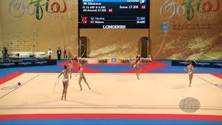 Russian Federation (RUS) - 2018 Rhythmic Worlds, Sofia (BUL) - Qualifications 5 Hoops