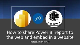 How to Share and Publish to the Web in Power BI
