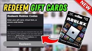 How To Redeem Gift Cards On Roblox (2024 UPDATED)