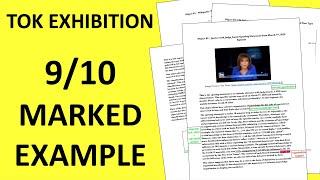 TOK Exhibition Example Breakdown - 9/10 Score Sample - Going Through My IB TOK Exhibition