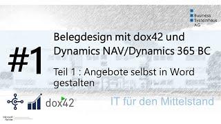 Dynamics NAV & Dynamics 365 BC Design Hack - Angebote selbst in Word gestalten