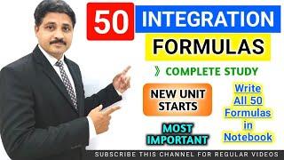 COMPLETE STUDY OF ALL INTEGRATION FORMULAS LECTURE 1 @TIKLESACADEMY