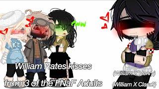 William Rates Kisses From 3 Of The FNaF Adults (William X Henry) (William X Clara?) Enjoy
