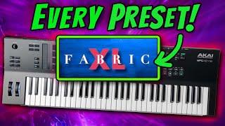 "Fabric XL" - MPC Key 61 (playing EVERY preset!) -- MPC live, MPC one, MPC Key 61, Akai Force, MPX X