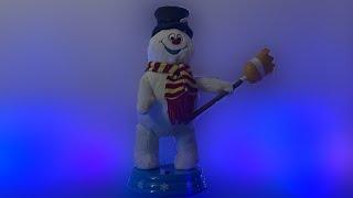 Gemmy 2009 Animated Groovin’ Frosty The Snowman with Broom Dancing Christmas Plush