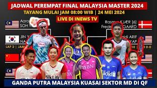 Jadwal Perempat Final Malaysia Master 2024: LIVE INEWS TV Jam 8 Pagi | Malaysia Master 2024 Day4 QF