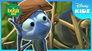  Flick's Innovative Grain Harvester! | A Bug's Life | Disney Kids