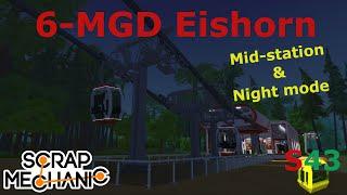  Detachable Gondola with NIGHT MODE and MID-STATION: 6-MGD Eishorn || Scrap Mechanic 