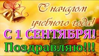 С 1 СЕНТЯБРЯ! С ДНЁМ ЗНАНИЙ! Красивое поздравление с 1 сентября. С первым днём осени.1 сентября 2021