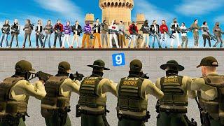 BASE AVEC 25 HOMMES VS POLICIERS - Gmod DarkRP