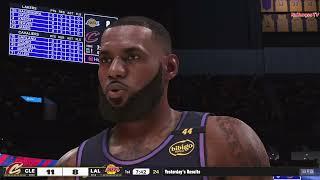 NBA LOS ANGELES LAKERS  vs CLEVELAND CAVALIERS  GAMEPLAY PS5 UHD