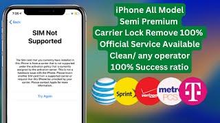 iPhone Semi Carrier Lock Remove Official Service | SIM Unlock For iPhone iOS16 NO ICCID