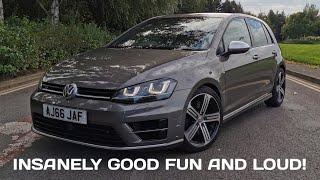 VW GOLF R MK7 DSG STAGE 1 REMAP REVIEW! DRIVEN HARD!! 370 BHP RESONATOR DELETE! SHOULD YOU BUY IT?