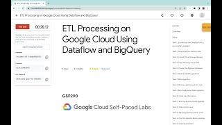 #new ETL Processing on Google Cloud Using Dataflow and BigQuery #qwiklabs#GSP290[With Explanation️]