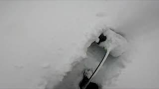 Greenworks 80v snow shovel test on deep snow