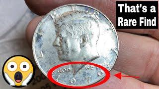 Rare Silver Half Dollar Coin Found - Coin Roll Hunting Half Dollars